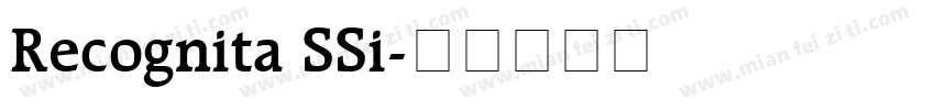 Recognita SSi字体转换